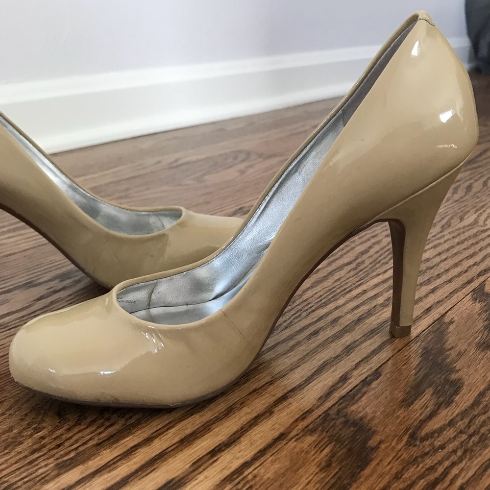 Jessica Simpson Nude Patent Heels 7